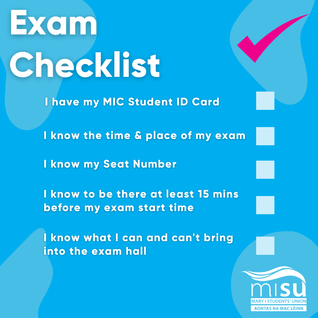 Exam Checklist Poster Instagram Post